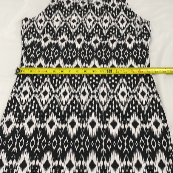 George Slip Dress Black and White Patterned - Picture 11 of 16